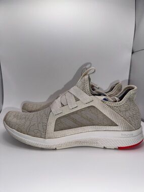Adidas Edge Lux Bounce Gray White Pink Running Sneaker Womens 6.5 AQ3471